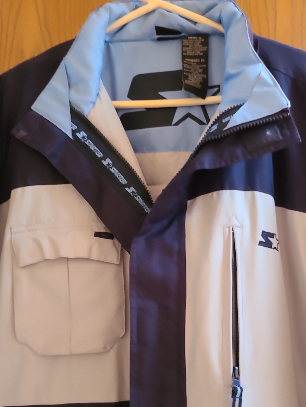 STARTER Men’s Navy and Light Blue Ski Jacket